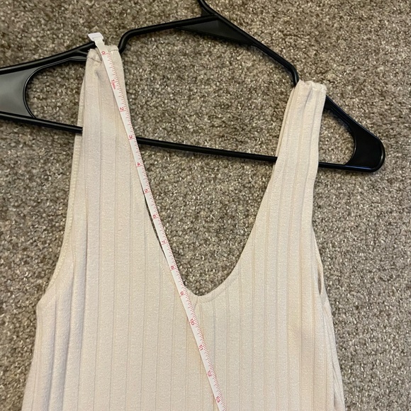 Cream ribbed dress - Picture 10 of 10
